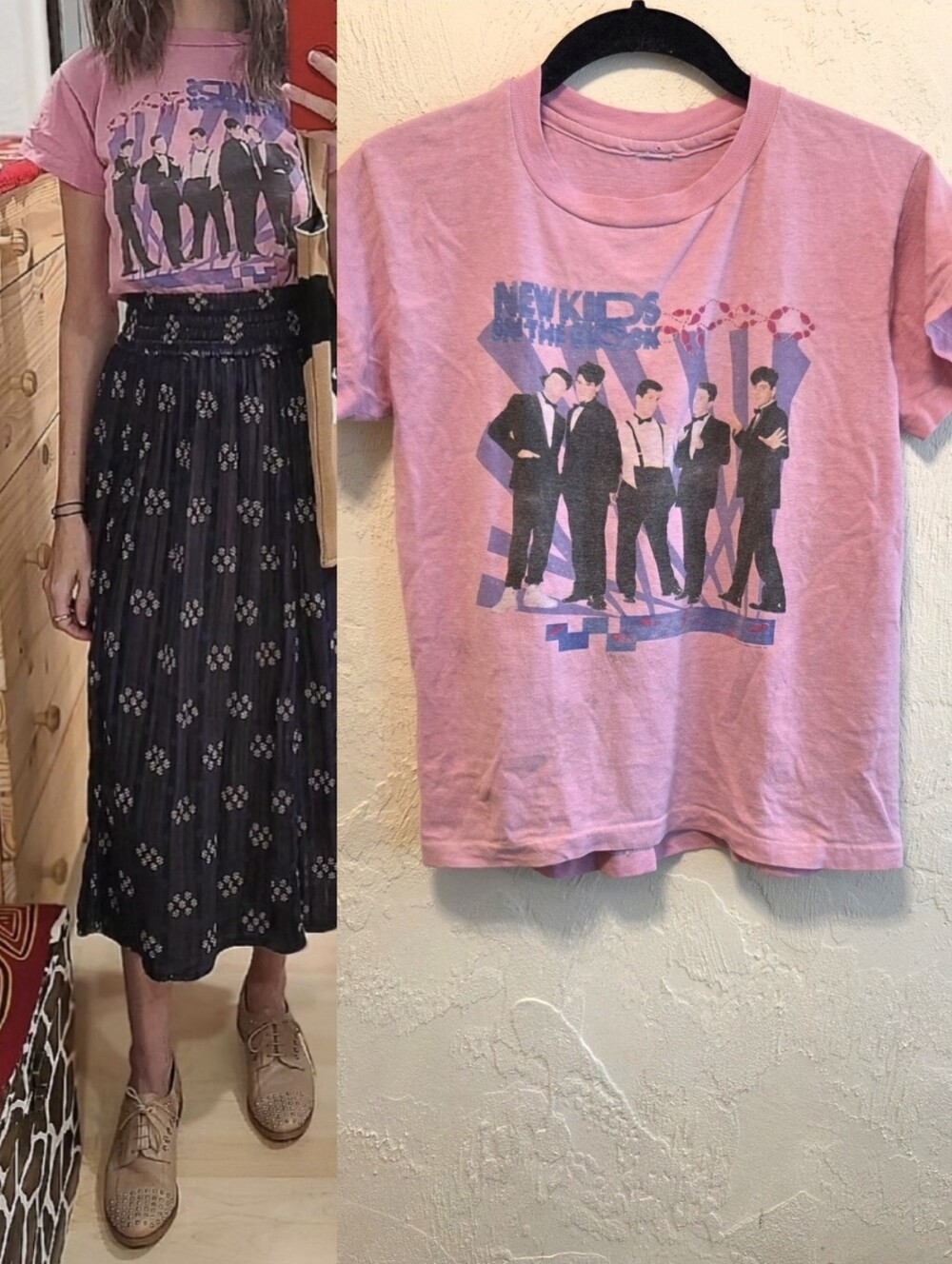 Vintage 80S/90S Single Stitched NKOTB T-Shirt XS/S